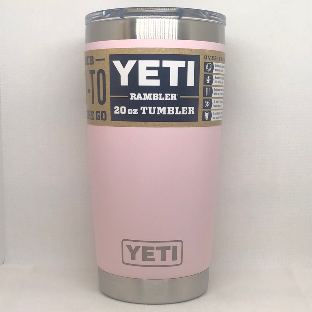 🩷 Yeti Rambler Tumbler Ice Pink 20oz 🩷 NWT 🩷 Rare Limited Edition Yeti